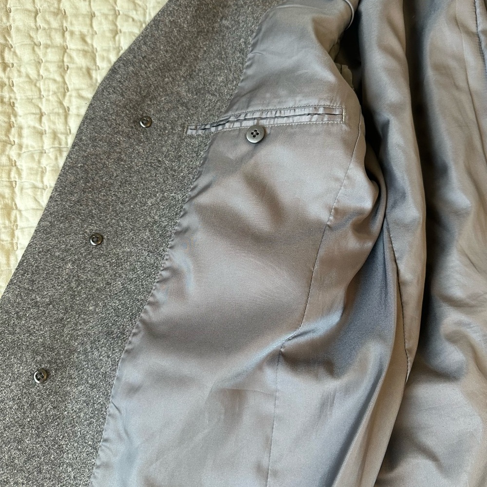 Uniqlo Men's Dark Gray Trench Coat View 6